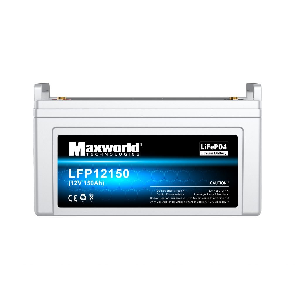 Lithium Battery 12.8V LiFePO4 High Energy Density for Solar Storage & Marine RV Maxworld