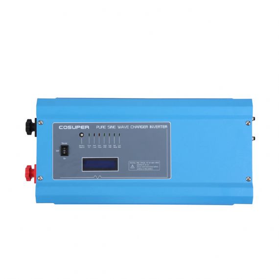 7000W Pure Sine Wave Inverter Charger 24V/48V 100-240VAC Off-Grid Power Supply for Solar Systems and Home Backup
