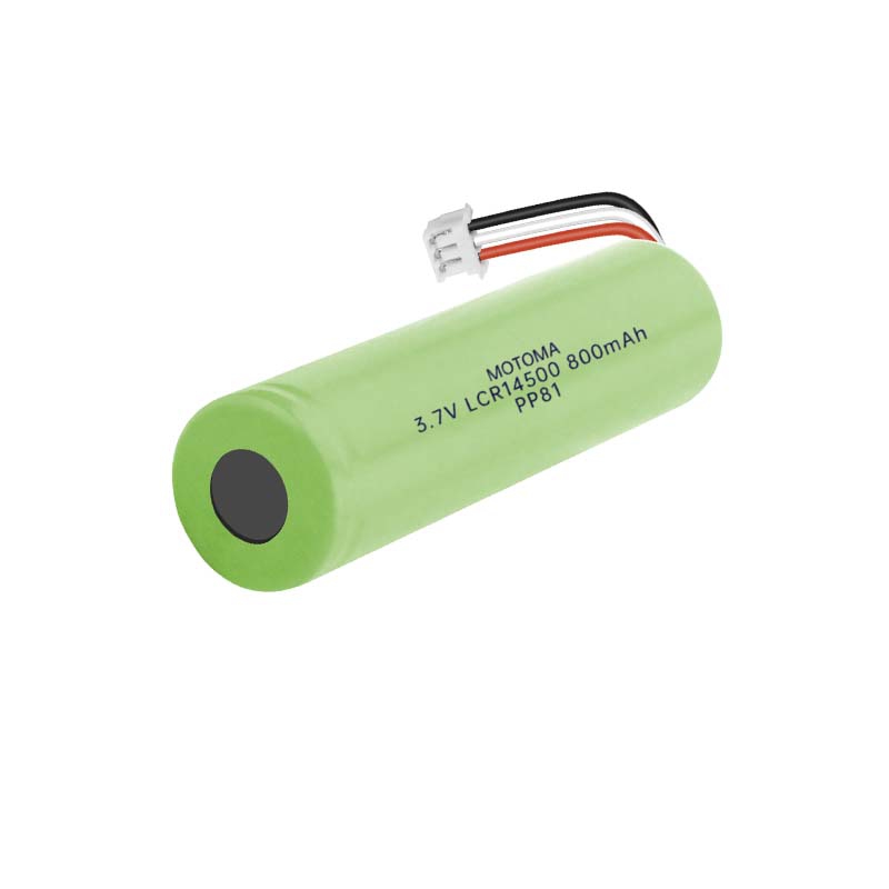 Lithium Ion Battery 3.7V ICR14500 800mAh High-Cycle Life for Portable Devices and Energy Storage Systems