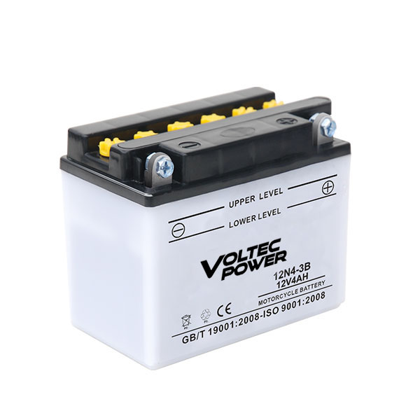 Dry Charged Flooded Series 12V Lead Acid Battery High CCA & Sulfation Resistance for Motorcycle ATV Lawn Mower VOLTEC