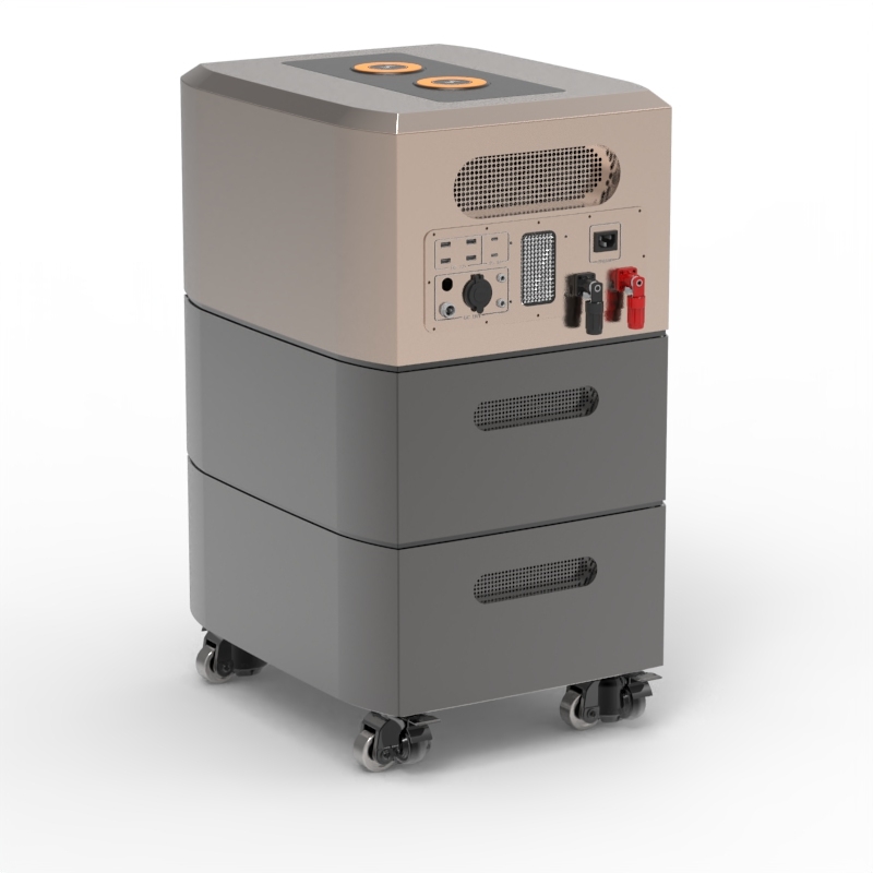 Stacked Energy Storage System 10kwh Lithium Battery 5KW Inverter with Battery All-in-One Home Backup Power Solution SRSOLAR