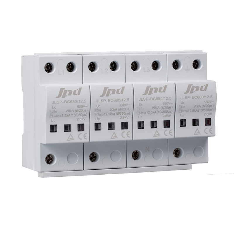 Surge Lightning Protection Arrester JLSP-BC680/12.5 12.5kA 680V Iimp 10/350us for AC Power Systems Jinli SPD