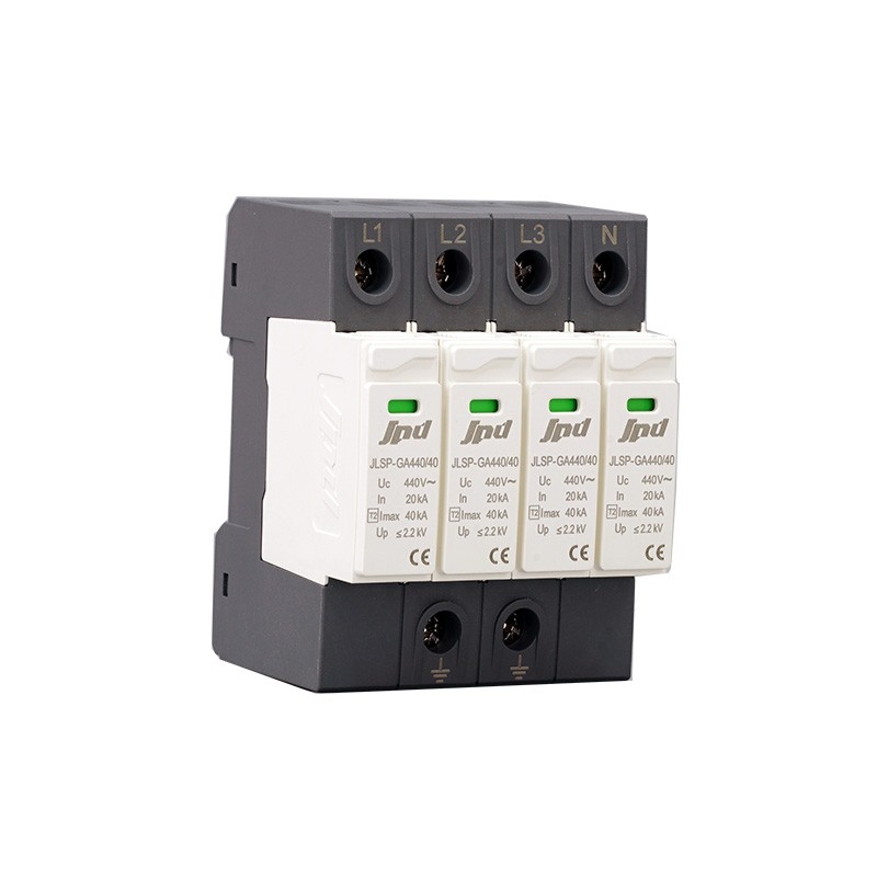 Type 2 40kA 175V AC Power SPD DIN Rail Mount for Solar PV and Energy Storage Systems Jinli