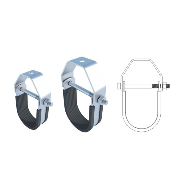 U Pipe-Rings M10×160 Stud Bolt for Seismic Bracing in Solar and Energy Storage Installations