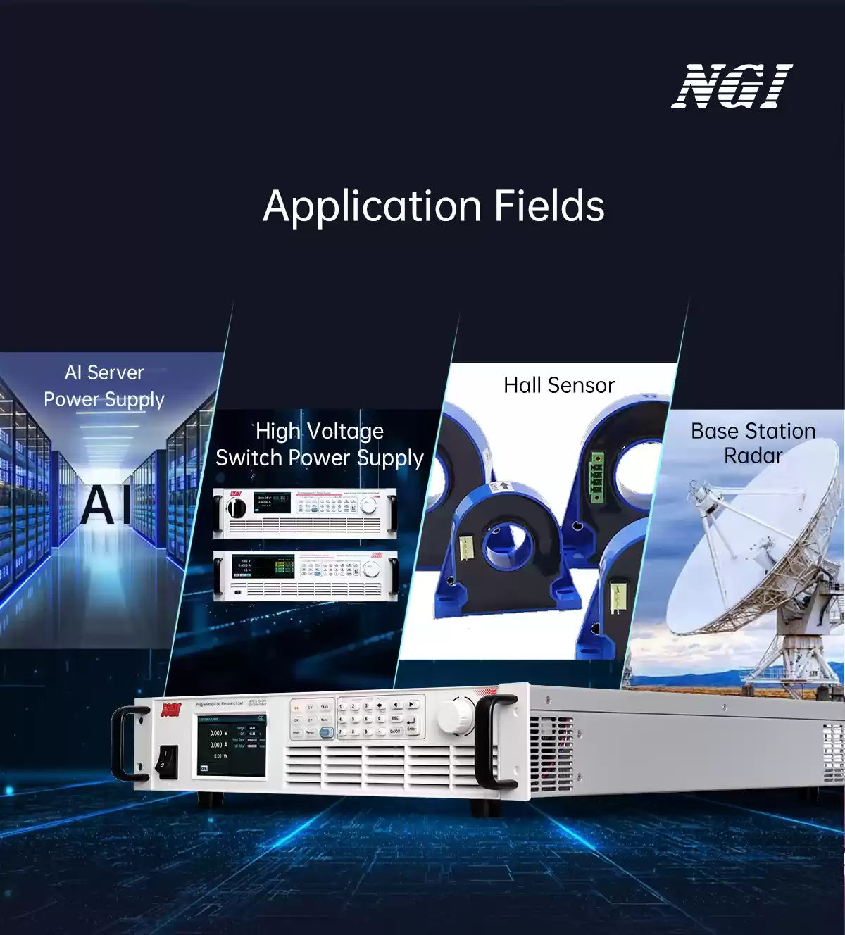 N67000 Ultra High Speed Multi-Range DC Electronic Load for Battery and Energy Storage Testing NGI