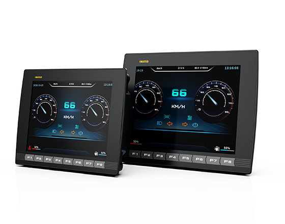eTouch-Ⅱ Intelligent Terminal 7.0" 10.4" IP65 High-Performance Display for Vehicle Monitoring and Multimedia Control