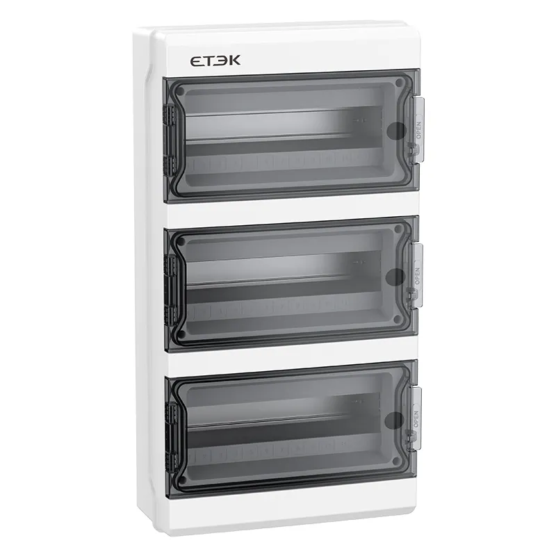 EKDB10 IP65 Waterproof Distribution Box Polycarbonate Flame-Retardant for Solar PV and EV Charging