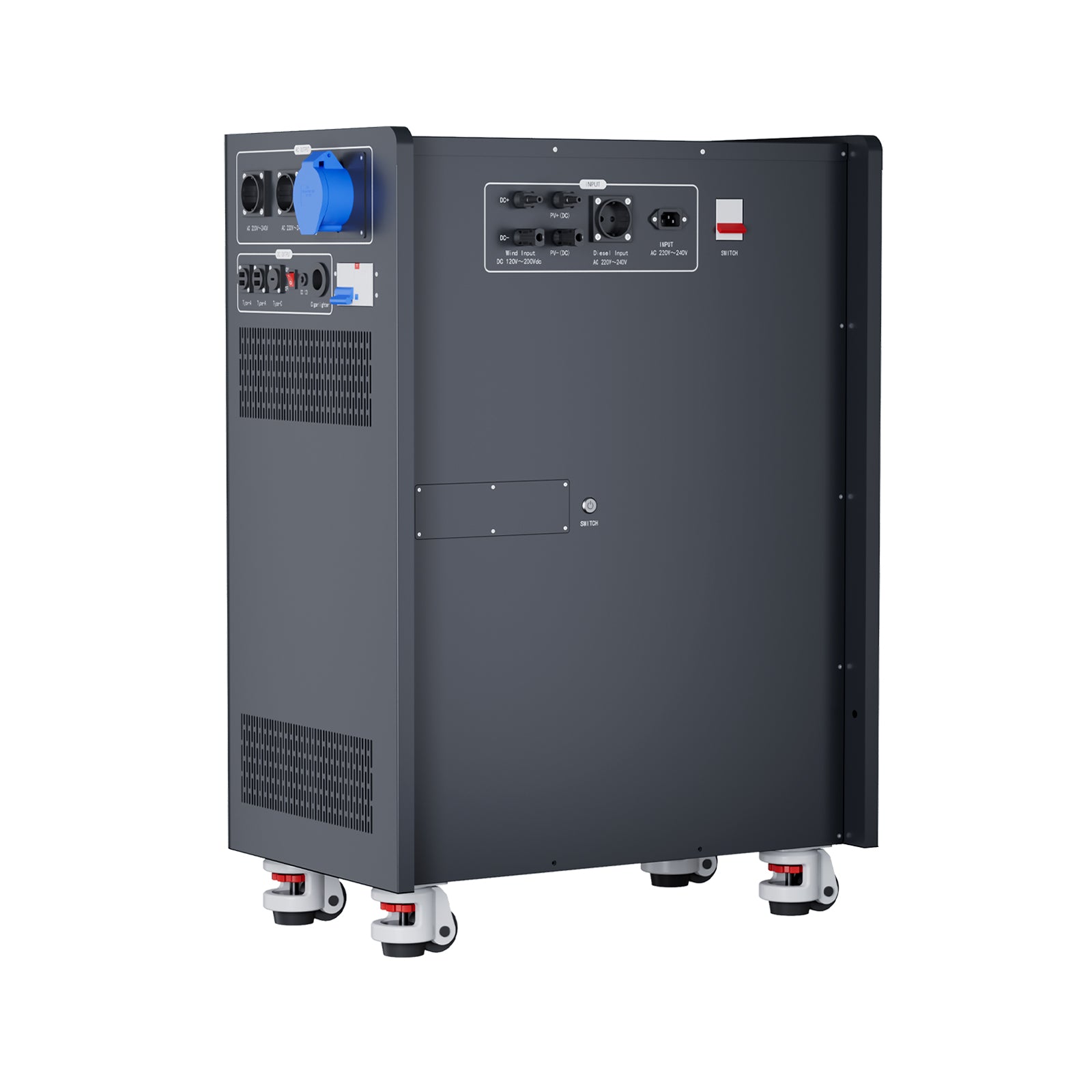 16kwh ESS with 10kw Inverter 4-In-1 Wind/Solar/Grid/Diesel Input All-in-One Hybrid Energy Storage System for Home Backup and Off-Grid Power