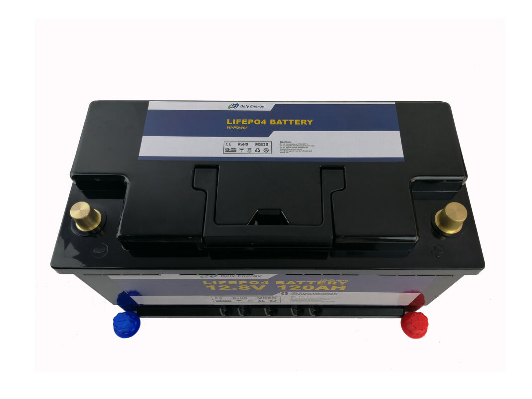 Lifepo4 Battery 12v 120ah High Cycle Life 3000+ for RV Solar Golfcart Consumer Electronics Bely