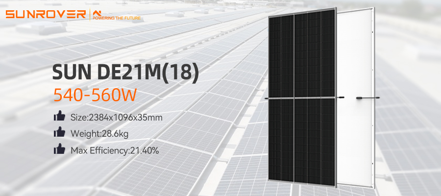 540w 545w 550w 555w 560w half cell panel